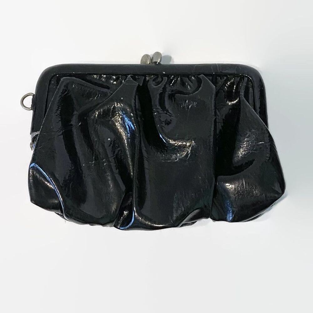Simply Vera Wang Purse Pebbled Leather Lined Retro Dark Fairy Cute Goth Vamp